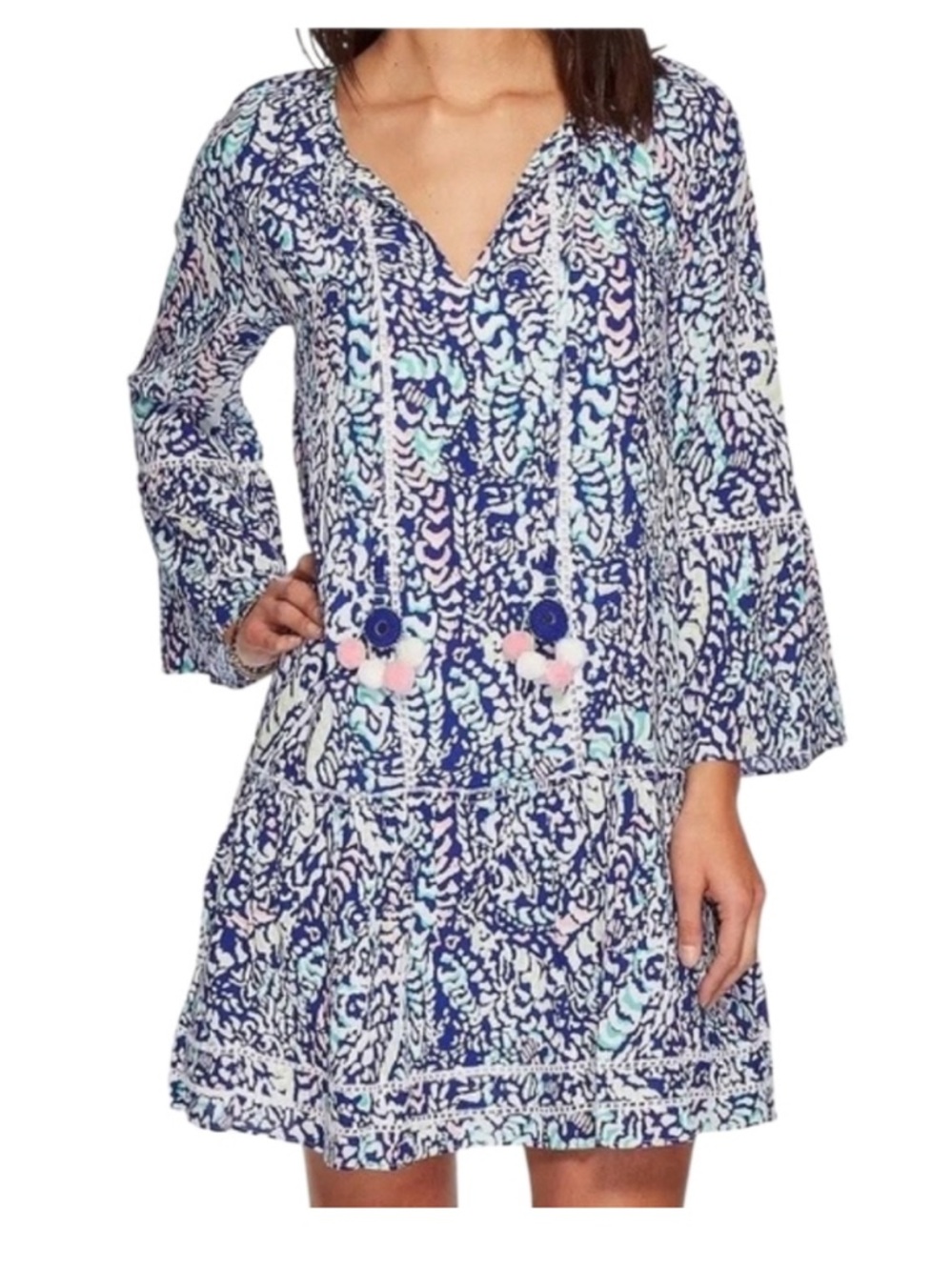 Lilly Pulitzer Blue Grotto Move It or Lose It Percilla Tunic Dress